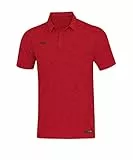 JAKO Herren Poloshirt Premium Basics, Rot-Meliert, 3XL