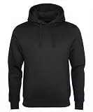 ROCK-IT Apparel Herren Kapuzenpullover mit Seitentaschen Schwerer und weicher Stoff Hoodie Sweater Workerhoodie Hoody [Größen S-5XL] Schwarz XL