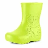 Ladeheid Gummistiefel Kinder EVA federleichte Regenschuhe für Jungen und Mädchen LA-CA-10 (Limone, 30/31 EU)