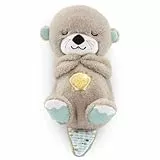 Fisher-Price Schlummer Otter Kuscheltier mit Atembewegung und Musik, Baby Erstausstattung, Neugeborene, Baby Spielzeug ab Geburt, Babyparty und Neugeborenen Geschenk, FXC66