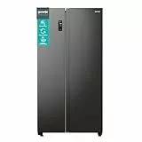 Gorenje NRR 9185 EABXL Side by Side Kühl-Gefrierkombination, Made in Europe, EEK E, NoFrostPlus, Inverter-Kompressor, Crisp Zone, ConvertActive Zone, FastFreeze, 178,6 cm, schwarz