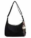 Micmores Umhängetasche Damen Kunstwildleder Handtasche Damen Mittelgroß Crossbody Bag Vintage Y2K Schultertasche Slouchy Hobo Bag für Arbeiten Reisen