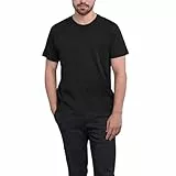 HRM Herren Heavy Luxury Roundneck Tee, schwarz, Gr. L I Fair Trade T-Shirt Herren mit Rundhalsausschnitt I Nachhaltig & aus 100% Bio-Baumwolle