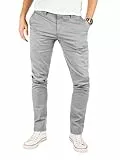 Yazubi Herren Chino Hosen Kyle - Chinojeans Slim Fit - Graue Business Chinohose Mit Stretch, Grau (Gull 4R173802), W32/L32