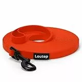 Loutep Biothane Schleppleine Für Hunde Lange Hundeleine 3m 5m Schleppleine 10m Für Hunde 15m 20m Leine Langlaufleine Trainingsleine Laufleine Schwimmleine Für Kleine Mittel Und Große Hund