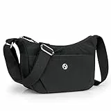 Travistar Umhängetasche Damen Kleine Handtasche Wasserdicht Nylon Crossbody Bag Damen Leichte Schultertasche mit Verstellbarer Breitem Gurt Freizeit Messenger Bag für Reisen Einkaufen