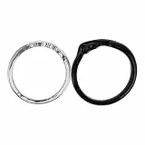 LIFKOME 4 Stück Paar Ringe trendiger Schmuck Engel Teufel Liebhaber Ringe Kostüm ihr valtinstaggeschenke vakentienstagsgeschenk Mode-Ring- Engel-Teufel-Paar-Ringe Zinklegierung Black