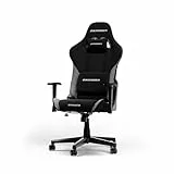 DXRacer Prince L Schwarz & Grau Stoff das Orginal Gaming Stuhl, Schreibtischstuhl, Bürostuhle, Office Chair, Drehstuhl für PC Gamer