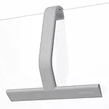 dancemoon JustHang Duschabzieher, einteiliger Softtouch-Silikon-Abzieher Dusche mit integriertem Haken, streifenfreies Abziehen ohne Quietschen, für Duschwand und Fenster, 25 cm, Grau