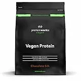 Protein Works - Vegan Protein, Pflanzlicher Proteinshake, Veganes Proteinpulver, Glutenfrei, 16 Shakes, Chocolate Silk, 500g
