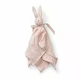 Elodie Details Schnuffeltuch, Schmusedecke, Baby Blinkie Schmusetuch aus 100% Öko-Tex & Bio-Baumwolle - Extraweicher & Waschbar - Kuscheltuch Schlaftier für Babys & Kleinkinder - Mae Pink