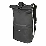 URBAN ZWEIRAD Roll-Top Rucksack 30l - Fahrrad-Rucksack für den Alltag - Wasserabweisend & sehr individuell packbar (Dunkelgrau)