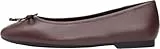 Tommy Hilfiger Damen Ballerinas Smooth Ballet aus Leder, Braun (Rich Walnut), 40