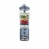 Ninja Blast Max Tragbarer Mixer/Blender/Smoothie Maker, 570 ml, wiederaufladbar, Mixbecher & auslaufsicherer Deckel, 3 Funktionen, Smoothies, Proteinshakes, Marineblau BC251EUNV