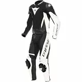 Dainese Demon Sprint 2-Teiler Motorrad Lederkombi, schwarz/weiß/weiß, 48
