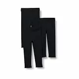 Amazon Essentials Mädchen Leggings, 3er-Pack, Schwarz, 7-8 Jahre