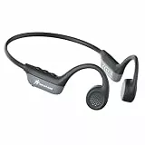 SANOTO Knochenschall Kopfhörer, Open Ear Kopfhörer Bluetooth 6.0 Bone Conduction Kopfhörer Kabellos, 10H Akkulaufzeit, IPX6 wasserdichte Schweißfeste Sportkopfhörer für Läufer Fahrrad Fitness