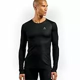 Odlo Unterhemd Herren Langarm Active F-Dry Light I Funktionsshirt I Funktionsunterwäsche Langarm Sportunterhemd I Herren