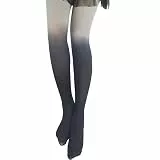 Strumpfhosen Damen Blickdicht Bunt Gradient Pantyhose Vintage Strumpfhose Frauen Leggings Perfekt Beine abnehmen Mode Damenstrumpfhosen Winter Lange Strümpfen (Schwarz, One Size)