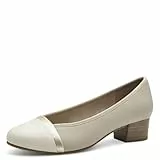 Jana Damen Pumps mit Blockabsatz Vegan, Mehrfarbig (Beige Comb), 39 EU