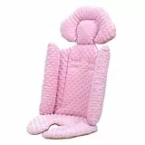 Sitzauflage für Kinderwagen - Bequemer Sitzbezug mit Kopf, Kinderwageneinlage und Körperstütze, Kinderwagenkissen, 84 x 41 cm, Kinderwagensitzkissen, Po-Sitzkissen