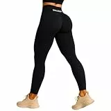 SMILODOX Leggings Damen Booty Scrunch Cetrina, High Waist Seamless Sporthose, Push-up Booty Leggins Blickdicht, Yogahose Damen für Sport Yoga Fitness Gym Workout