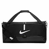 Nike Unisex Academy Team Duffel Bag, Black/Black/White, One Size