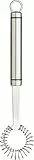 KitchenCraft Spiralbesen für die Küche, Edelstahl Rührgerät Küche zum Schlagen, Mischen und Rühren, Rührbesen mit Drahtschlaufen, Backzubehör, Silber, Cromargan Edelstahl, 23 cm lang
