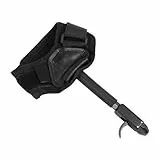 MiOYOOW Bogenschießen Auslösehilfe, Bogensehnenabzug, Archery Release Aid, Compound Bogen Auslösehilfe mit Verstellbarer Handschlaufe und 360 Grad Abzugskopf für Jagdschießen