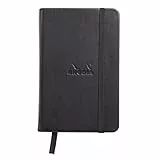 Rhodia 118569C Web Notebook (elfenbein, 90 g, DIN A6, 10,5 x 14,8 cm, liniert, dot grid) 1 Stück schwarz