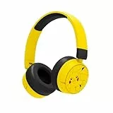 OTL Technologies Kinder-Kopfhörer ohne Kabel Pokemon Pikachu mit Lautstärkeregler und Audio-Sharing-Kabel