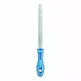 PFERD TOOLS Halbrunde Holzraspeln, 200mm, halbrunde, spitz zulaufende Feile, Raspelhieb H1 auf zwei Seiten, inkl. Ergonomie-Feilenheft, 11233206 – speziell für die grobe Zerspanung und zum Schruppen