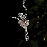 Dingfeiyu Weihnachtsbaumschmuck Acryl, Weihnachtsbaum Anhänger Christbaumschmuck Deko, Baumschmuck Weihnachten für Weihnachten Party Hochzeit Dekoration (Ballett)