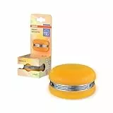 OSRAM Smart Macaron, Bluetooth-Lautsprecher mit Dreh-Farblicht, Musik-Sync & App-Timer – 3 Modi, Stereo-Pairing, Orange