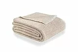 Todocama - Extra weiche Baumwolldecke, vier Jahreszeiten, Mehrzweck-Sofa-Steppdecke, Plaid für Bett, Foularddecke, Bettdecke, Sofabezug (230 x 240 cm, Sandbeige), PRCMAMSBEAR, 230 x 240 cm