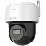 HiLook by HIKVISION Überwachungskamera aussen 4MP Smart Hybrid Light, LAN/PoE kabelgebunden, Outdoor Kamera Überwachung, Bewegungsmelder, Nachtsicht, SD-Karten-Slot | Turret