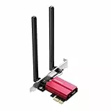Mercusys MA86XE Wi-Fi 6E PCIe Netzwerkkarte AXE5400, Tri-Band Adapter mit Bluetooth 5.2, MU-MIMO, OFDMA, WPA3-Verschlüsselungsstandard, kompatibel mit Windows 11 und 10