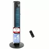 Levoit - DC Motor großer Turmventilator - sehr leiser Ventilator - 4 Modi/12 Stufen/12 Std Timer - Fernbedienung Kühlung Tower Fan mit 7,9m/s Geschwindigkeit - 90° oszillierender - Perlenweiß, 106 cm