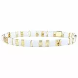 KELITCH Neue Miyuki Tila Perle Armbänder Charm Stretch Armbänder Stapelbare Wrap Armbänder für Frauen Schmuck
