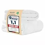 WAVVE Bettdecke 135x200 4 Jahreszeiten 2 teilig - Ganzjahresdecke 135x200cm 300gsm+ Sommerdecke 135 x 200 150gsm＝Winterdecke 450gsm, Steppdecke 200x135 für Vierjahreszeiten/Sommer/Winter