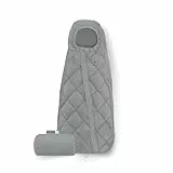 CYBEX Gold Fußsack Snøgga Mini 2, Für Babyschalen, Ab Geburt bis ca. 24 Monate, TOG 4, Warme Füllung, Stone Grey (Grau)