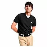 Gant Herren Slim Shield Pique Polohemd, Schwarz, L EU