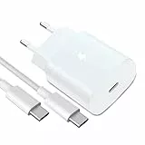 25 Watt Schnellladegerät Ladekabel für Samsung Galaxy A54 A53 A34 A14 A13 5g M54,M53,M33,M14,M13 5g A70 A52 M52 M51 FE Ultra Plus Super Fast Charging USB C Ladegerät Schnell Netzteile(weiß)