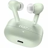 TOZO E2 Kabellose Bluetooth In Ear Kopfhörer mit APP Steuerung, 30 Std Akkulaufzeit, Tiefer Bass, 2 Mikrofone, Anruf Noise Cancelling Kopfhörer, Grün