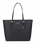 Princely London Shopper Beverly Medium - Premium Handtasche Damen - Geräumige Shopper-Tasche mit Reißverschluss & Innenfächern - Schwarz