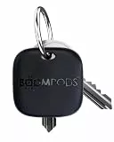 Boompods Boomtag Wiederaufladbarer Schlüsselfinder - Ozeanplastik Bluetooth Tracker kompatibel mit Android & Apple, Wasserdichter Key Finder, Mini Ortungsgerät für Schlüssel, Taschen, Grau