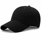 Generisch Baseballkappe in Übergröße, für Herren mit großem Kopf, verstellbar, 59,9–68,1 cm, XXL, Schwarz, XXL/3XL