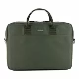 MOBILIS Laptoptasche, 11-14 Zoll, Schultertasche, PC/Tablet, kompatibel mit MacBook 13 Zoll, Lederoptik, Khaki
