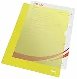 Esselte Sichthüllen-Set Standard Plus, 100 Stück, A4 Format, Gelb mit matter Oberfläche, 0,115 mm PP-Folie, 54842