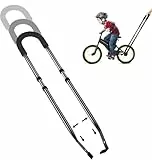 HANDSONIC Fahrradstange für Kinderfahrrad, Kinderfahrrad Schiebe und Fahrrad Fahren Lernhilfe Schubstange Rutschfester Sicherheitsgriff Fahrradstange